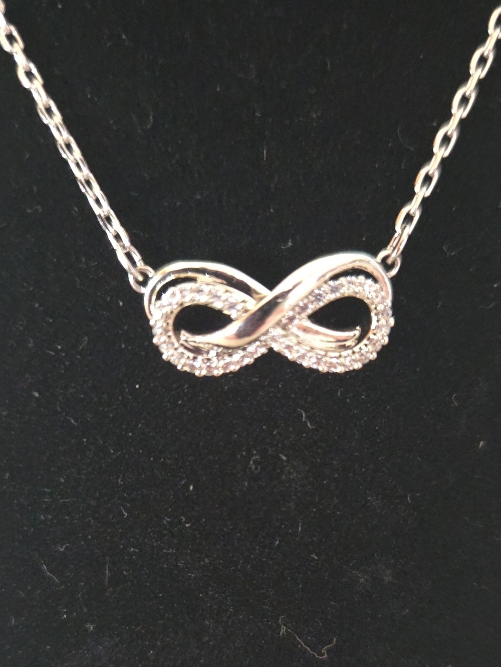 Swarovski Silver Infinity Pendant Necklace